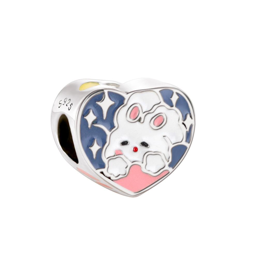 New Copper Lion Black Cat Cow Leopard Snake Owl Charm Bead Fit For Original Bracelet Necklace Diy Women'S Boutique Jewelry