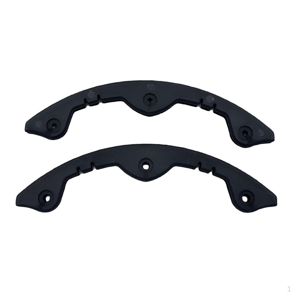 2 Pieces Snowboard Protection Strip Edge Cover Wear Resistant Black Skateboard Longboard