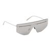 Prada Rimless design metal irregular shape sunglasses men's silver