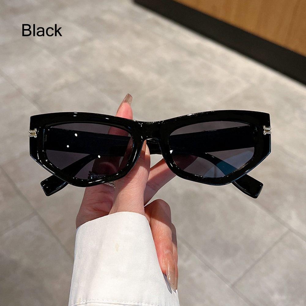 Fashion Vintage Cat Eye Sunglasses Women  Trendy Sun Glasses Punk Luxury Brand Designer Double Color Sexy Lady Shades UV400