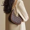 AOKANG Damen Retro Halbmond Crossbody Umhängetasche