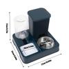 Automatic Cat Feeder And Waterer Dogs Cats Food Bowl With Water Fountain Pet Food Storage Dispenser Container Pet Accessories