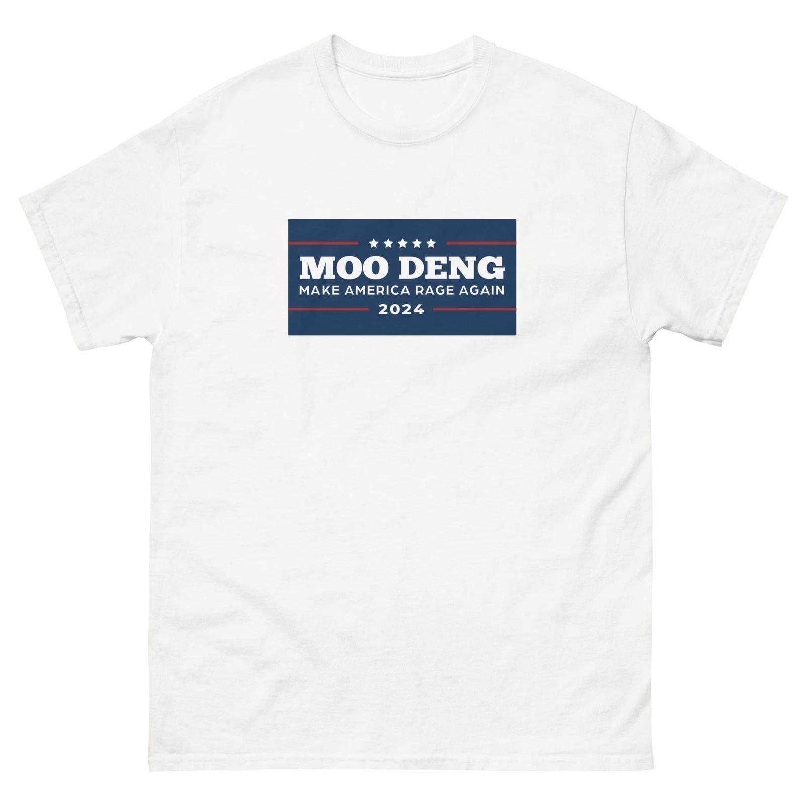 MOO DENG For President T-shirt Moo Deng Cute Baby Hippo Tee 4XL