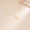 Ingemark Trendy Simple Long Pendant Chokers Necklace for Women Elegant Sexy Adjustable Metal Snake Chain Party New Jewelry Gifts