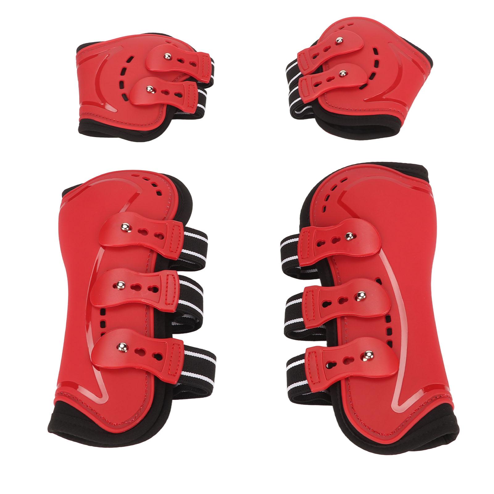 

Fetlock Horse Boots Lightweight Breathable Wearproof Horse Hind Leg Boots for Horse Accessories Red L L 120x60x0.3cm / 47.2x23.6x0.1in