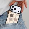 Katzenliebhaber Süße Tiere Cartoon Handyhülle für iPhone 16e 15 14 13 12 17 Pro Max Plus Air 17pro Hülle Coque
