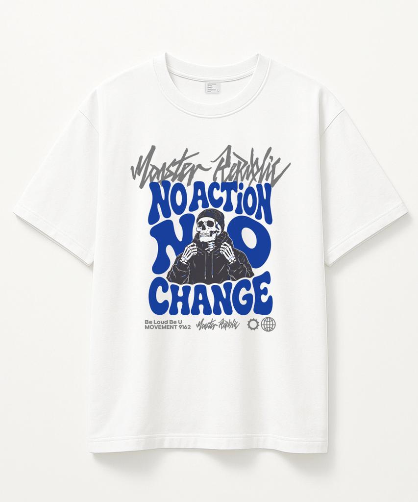 MONSTER REPUBLIC No Change Ocean Blue T-Shirt White_9162