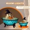 Soft Color Change Ghost Bubble Bath Lamp Resin Halloween Ghost Night Light  Indoor