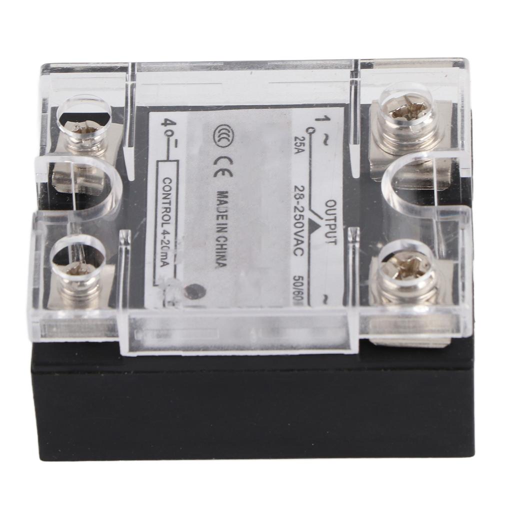 Solid State Relais SSR 4‑20mA Eingang zu 28‑250V AC Ausgang Stufenloser Regelbarer Spannungsregler