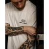 COFFEE AND CUSTOMS American Retro Sports Style Pure Cotton Printing Round Neck Short-sleeved T-shirt Men