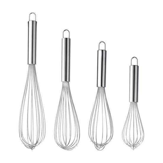 Egg Whisk Balloon Shape Heat-Resistant Stainless Steel DIY Fondant Cake Egg Beater for Kitchen