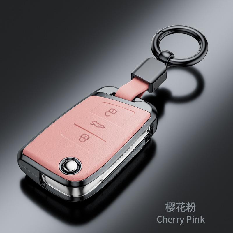 Plastic Car Key Case Remote Cover Shell Holder Keyring Fob For VW Volkswagen T-ROC Golf 7 Polo Tiguan T-Cross Jetta EOS Beetle