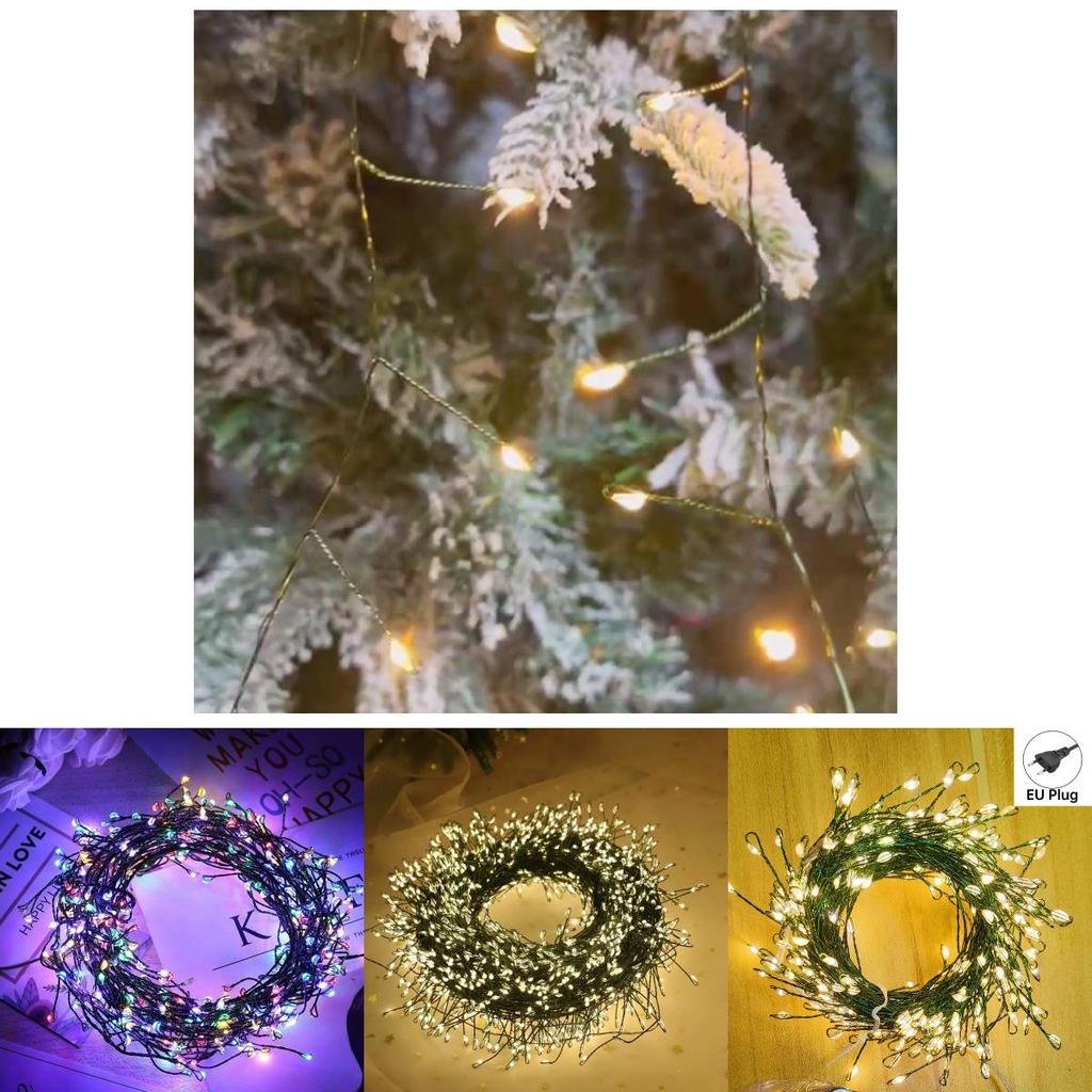 Led Copper Wire String Lights For Christmas Indoor Outdoor Holiday Lighting