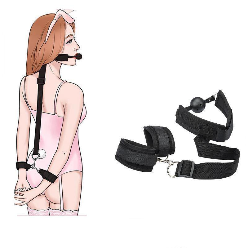 Handcuff Bondage Fetish Oral Sex Toy Adult Games Back Handcuffs SM Slave Play Sexy Couple Flirt Accessories Erotic Sex Shop