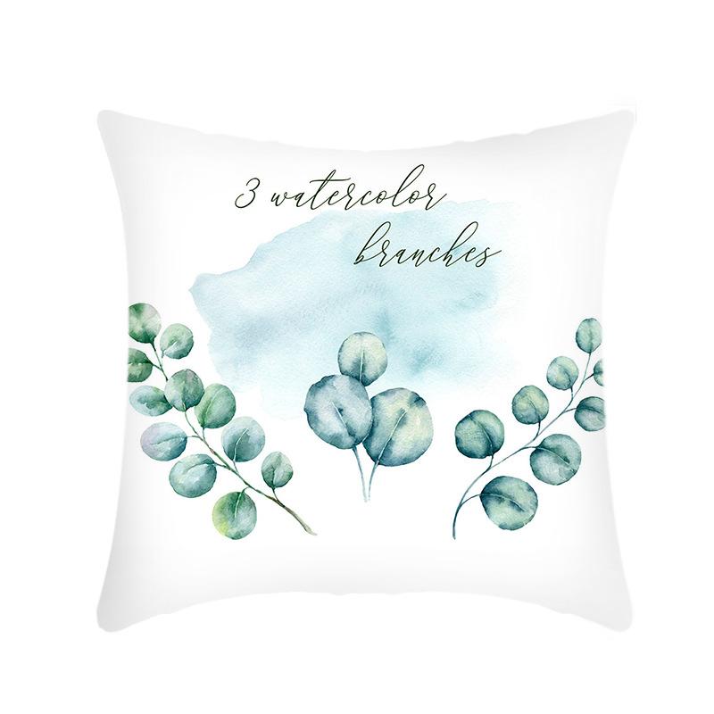 New Green Plant Pillow Ins Creative Home Sofa Pillow Cover Does Not Contain Core