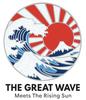 Magnet Golf Marker with Hat Views of Mount The Great Wave Off Golf Competition E0004 Clip, Thirty-six Fuji, Kanagawa, Prize, Gift,