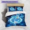 Set Biancheria da Letto 3 Pezzi Stampato Erling Haaland Traspirante Copripiumino con Federe Biancheria da Letto Decorativa per Camera da Letto Casa