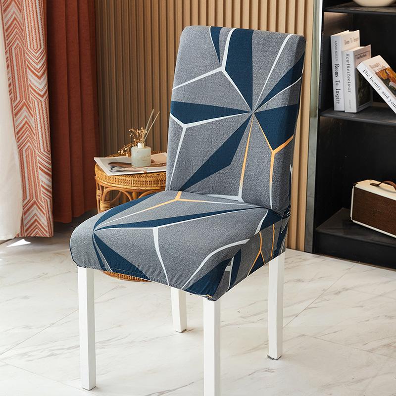 Washable Big Elastic Kitchen Chair Covers 1 Pieces Printed Chair Cover Stretch Seat Slipcovers For Dining Room Wedding