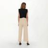 Women's Fashion Casual Pants Solid Color Straight Pants Elastic Waist Pants With Pockets
