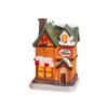 Lighted Christmas Village House Resin Snow Scene for Winter Holiday Tabletop Bookshelf Decor Gift