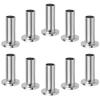 10Pcs Cable Railing Protector Sleeves Stainless Steel Corrosion Resistant for Deck Wire Rope Guard Replacement Parts