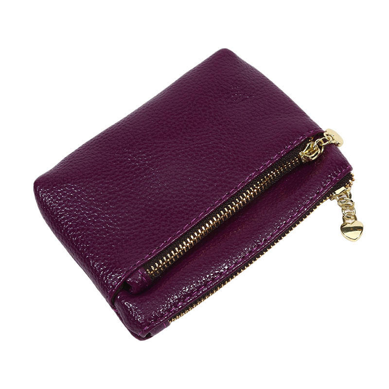 PU Leather Coin Purse Wallet With Card Slots Coin Organizer Change Holder Card Case Leather Zipper Storage Bag