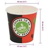 VidaXL Disposable Coffee Cup 1000 Pcs Paper 120 Ml (4 Oz)