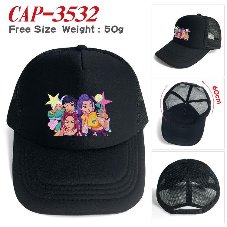 Kids Boys Girls Cartoon Anime Demon Hunters Derpy Printed Casual Hats Peaked Baseball Caps