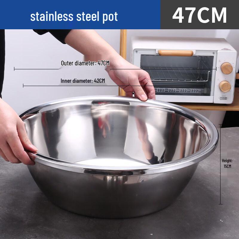 

Thickened Stainless Steel Round Multi-Purpose Basin