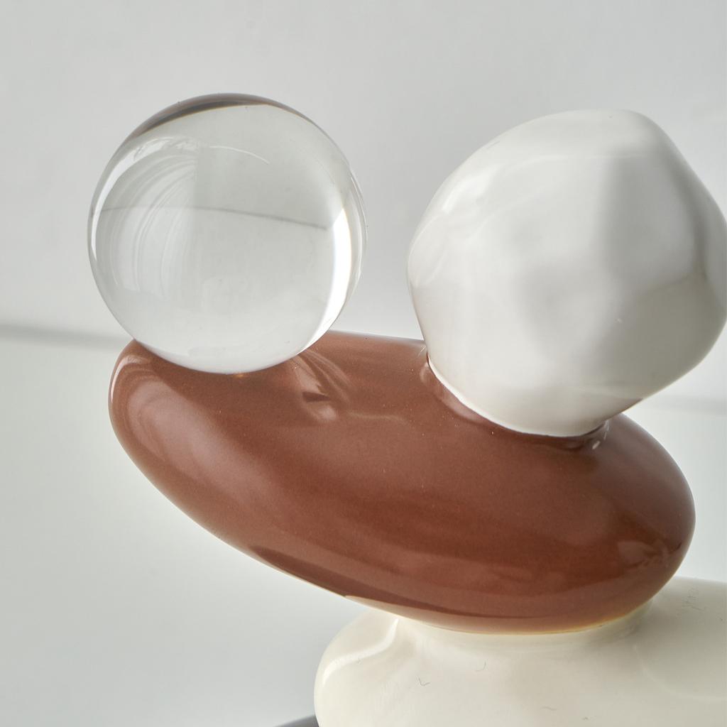 Ceramic Handicrafts Rockery Pebble Desktop Storage Container Stone Cave Store Key Decorative Ornaments Home Accessories