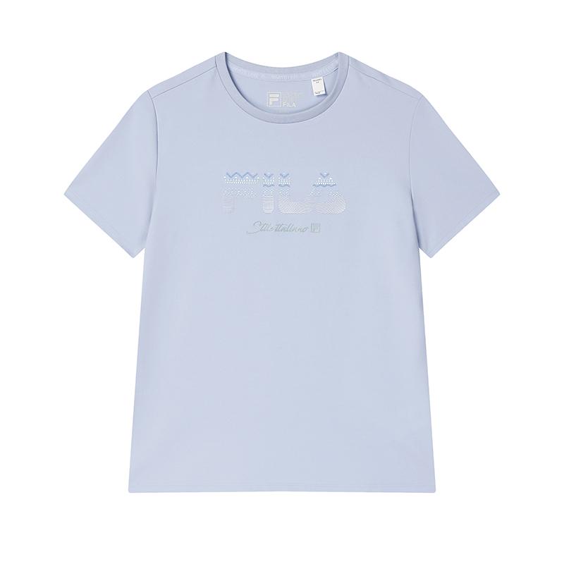 

New FILA T Shirt Women s Brunson Blue F11W523103F-LB 165/84A/M