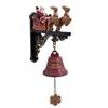 Power-Free Santa Claus Wall Bell Reindeer 3D Wall-mounted Bell Christmas Door Bell  Entryway Decor