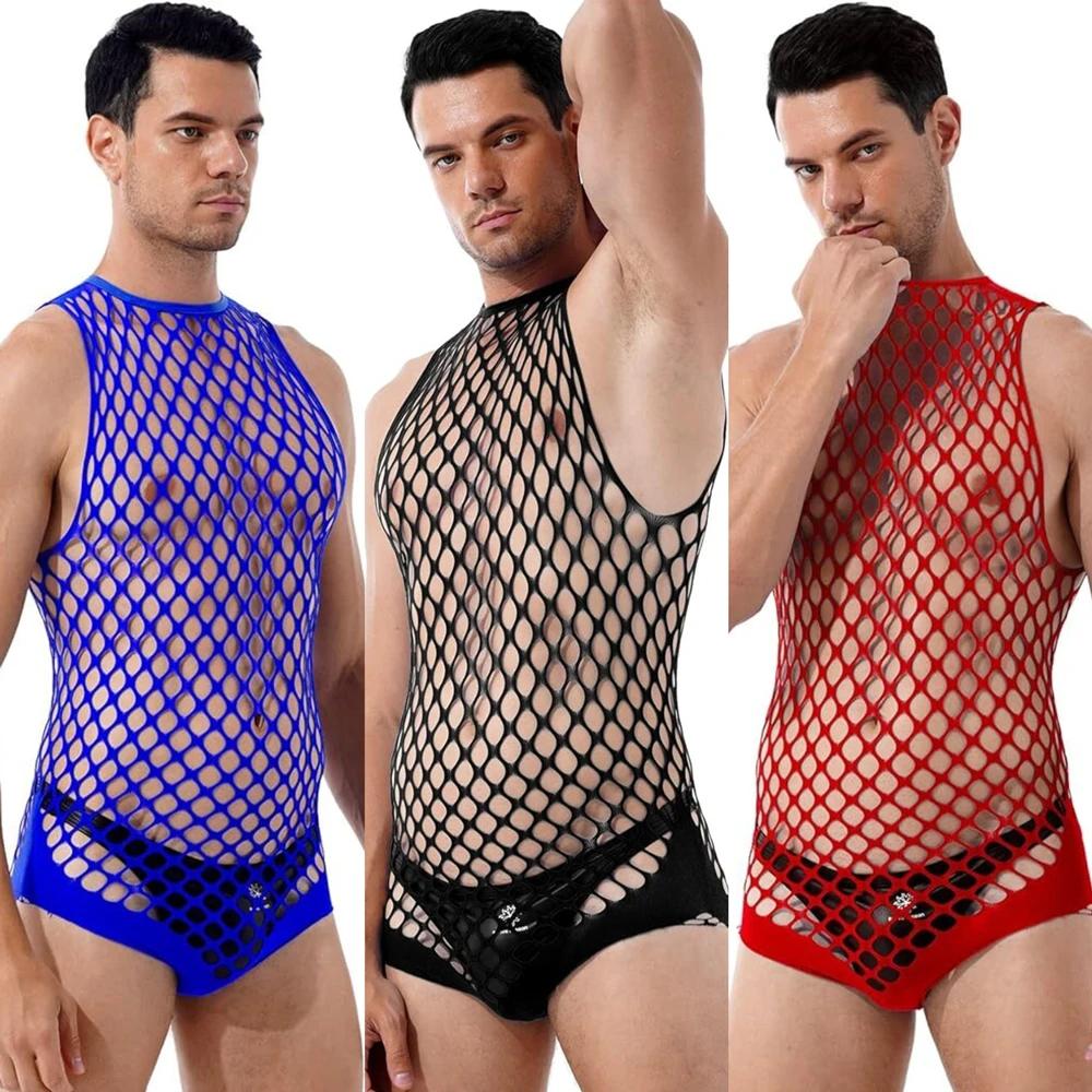 Gay Bodystocking Man Fetish Body Suits Men's Boyfriend Gifts Sexy Underwear Fishnet Lingerie Sissy Male Erotic Nightwear