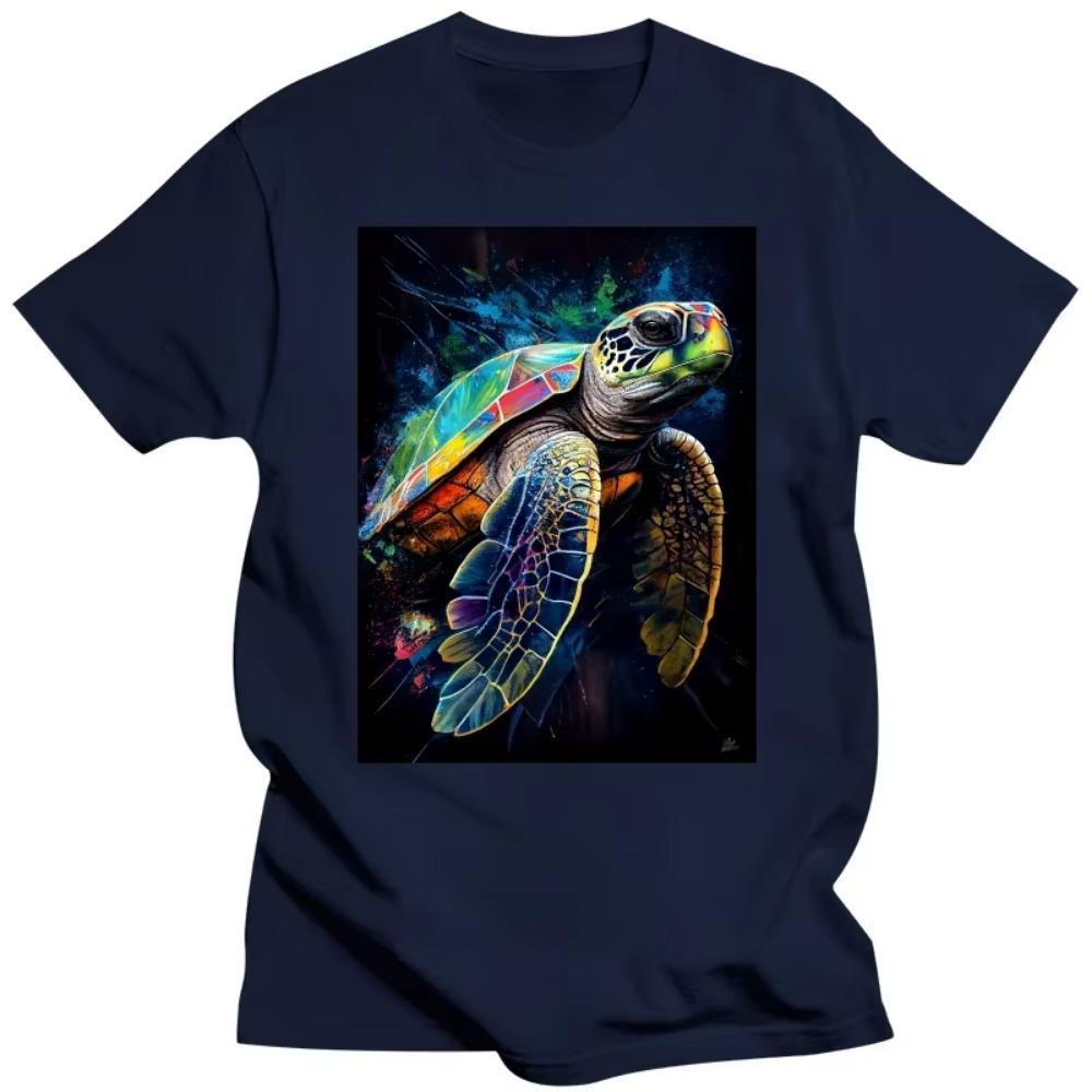 Sea Turtle Beach Lover Ocean Animal T Shirt Tee Tops Round Neck Short-Sleeve Fashion Tshirt Clothing Casual Basic T-shirts