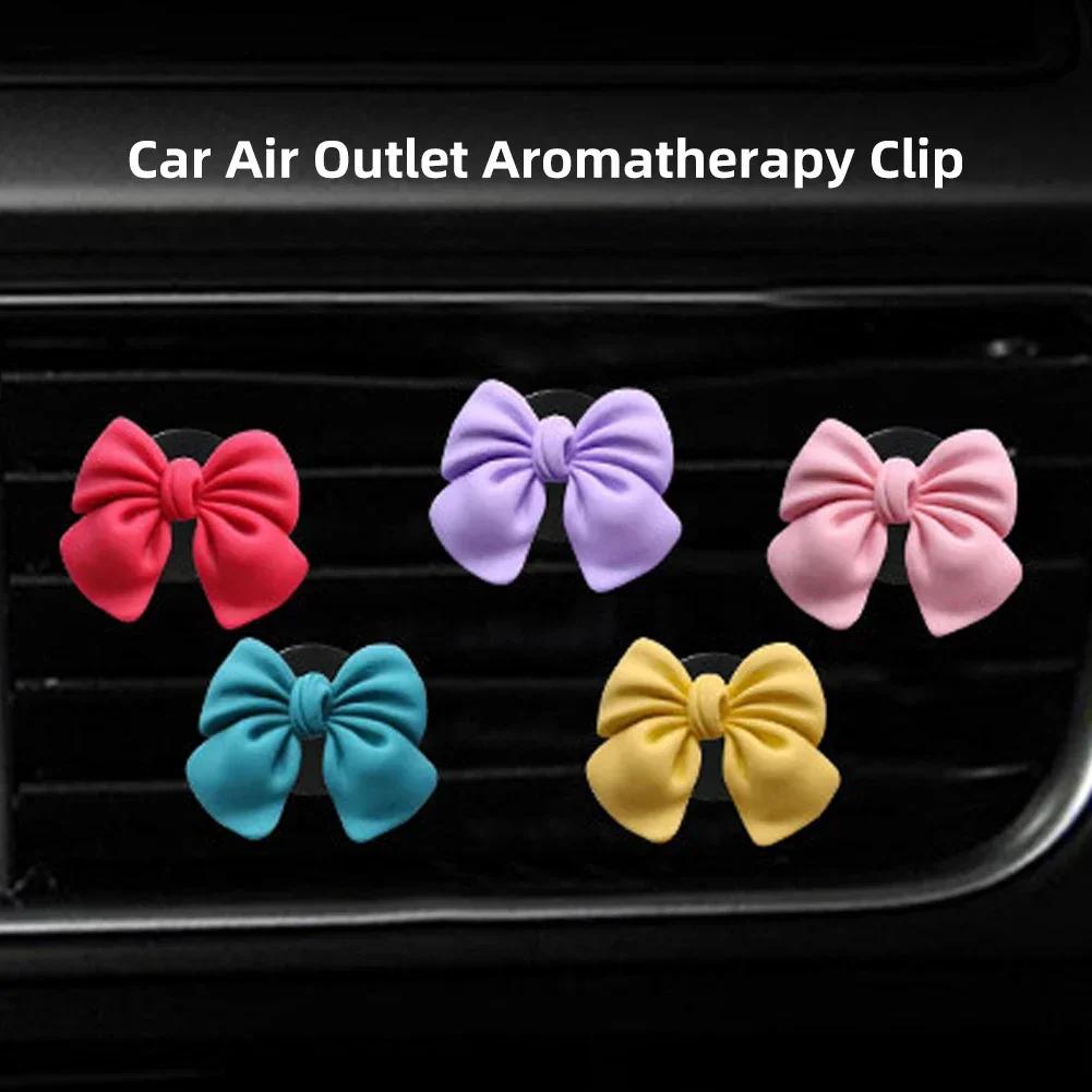 Cute Bow-knot Car Air Vent Freshener Perfume Clip Woman Car Art Air Conditioning Clip Car Interior Decoration Accessories
