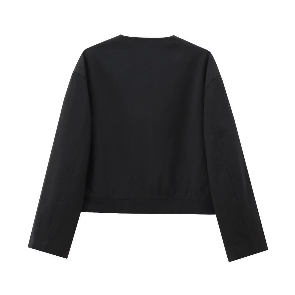 European and American Style, New Women's Clothing, Fashionable, Versatile, Cross-border Pocket Accessories, Bomber Jacket