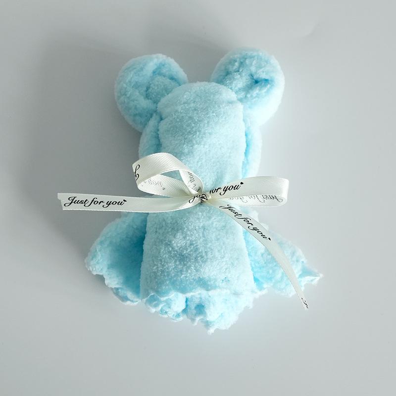 

Полотенце из кораллового флиса с изображением медведя-ананаса — сувенир на свадьбу и полнолуние 30*30cm (No Packaging)