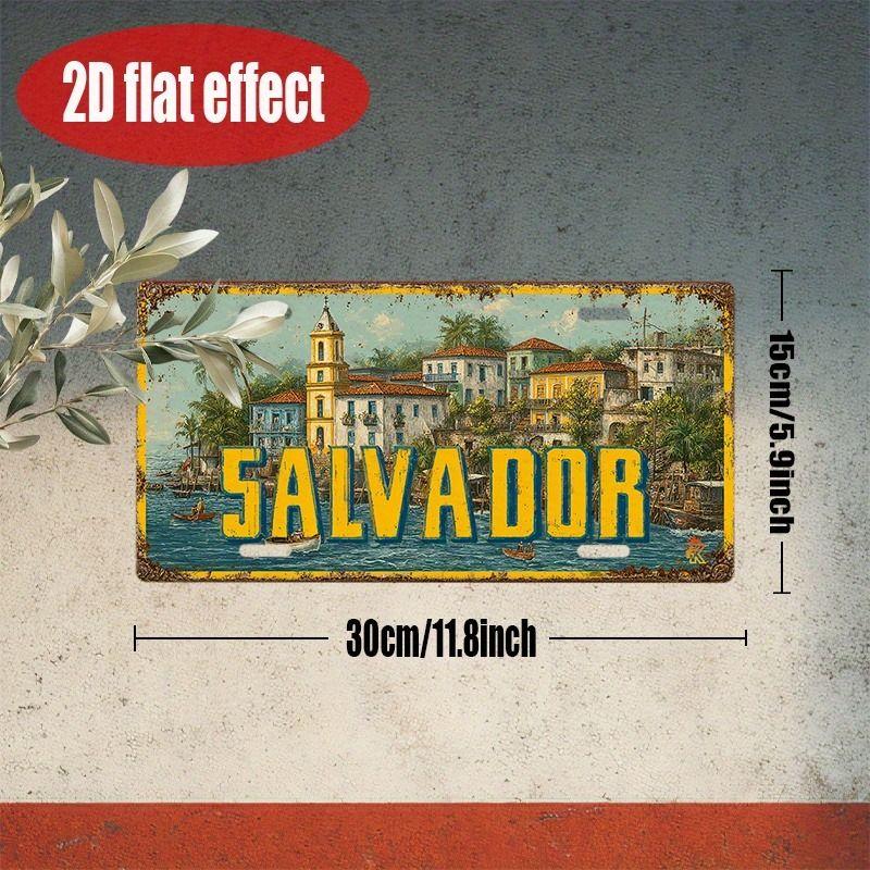 Car License Plate Metal Wall Decor 15x30cm