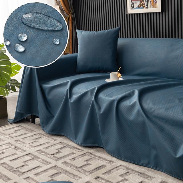 

Водонепроницаемые одеяла для дивана, однотонные чехлы для диванов для домашних животных, детей, семейных ковриков для пикника, кемпинга, дома, гостиной, декора отеля 90x210 cm тёмно-синий