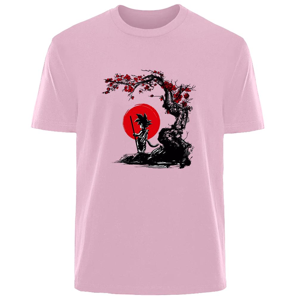 Kreativní Retro Potisk Goku Letní Pánské 100% Bavlna Pohodlné Prodyšné Ležérní Módní Tričko Pánské Outdoor Street Wear