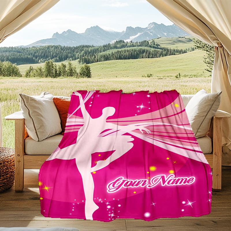 1PC Custom Name Dreams Stars outdooor Flannel blankets Patterns Throw Blanket All-Season Soft Gift for Couch, Bed, Camping gifts