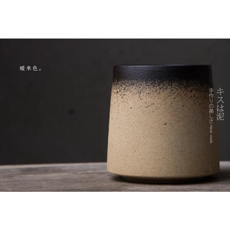 Original Keramiktasse im japanischen Stil, Persönlichkeit, Porzellan, Retro-Tasse, Farbverlauf-Becher, Home-Office, Kaffee, Tee, Trinkgeschirr, kreatives Geschenk
