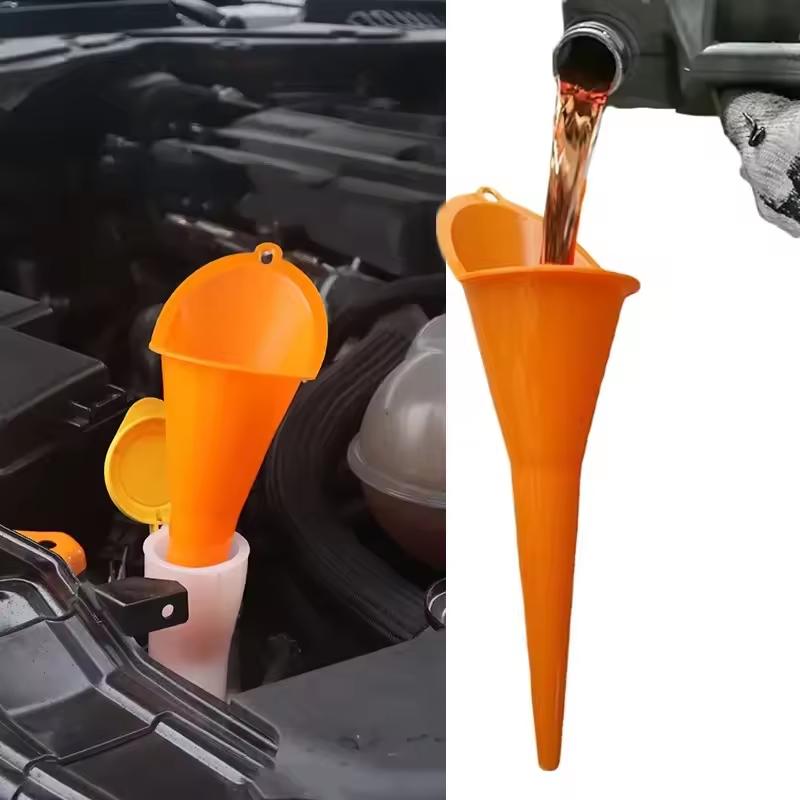 Pâlnie cu tijă lungă pentru mașină, benzină, ulei, unelte de umplere cu combustibil, pâlnie de ulei din plastic, anti-stropire, unelte de alimentare cu combustibil, accesorii auto