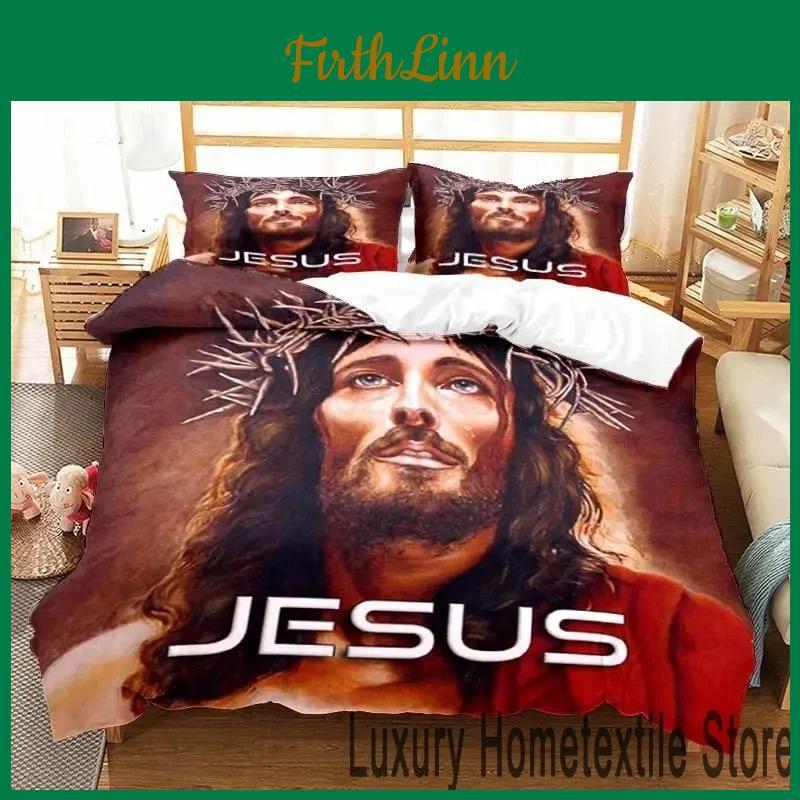 Print Heart Sacred 3d Of Jesus Christ Bedding Set Double Twin King Duvet Cover Comforter Pillowcase Boys Girls Adults Bedroom