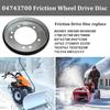 Replacement Drive Disc 04743700 Friction Wheel Drive Disc for Mower and Snow Blower Stainless Steel Construction