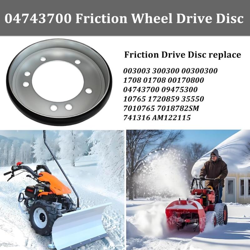 Replacement Drive Disc 04743700 Friction Wheel Drive Disc for Mower and Snow Blower Stainless Steel Construction