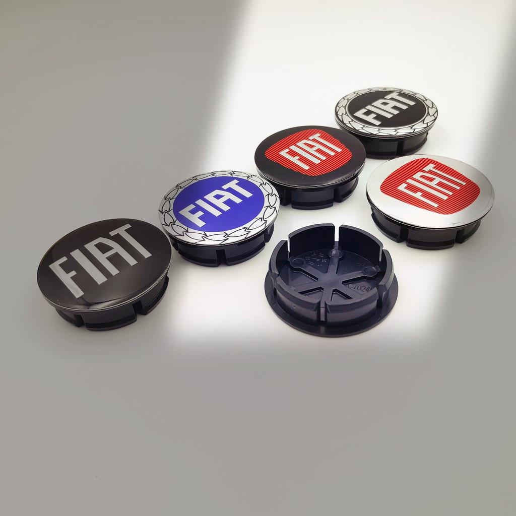 4ks 50mm 5cm logo fiat znak na auto Krytka středu kola Ráfek auta Tuningový kryt znaku Stylizační doplňky Pro 500