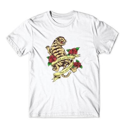 Tiger Vintage Tattoo T-Shirt. 100% Cotton Premium Graphic Tee New