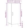 VidaXL Buffet Chêne marron 34,5x34x90 cm Bois d'ingénierie 828515