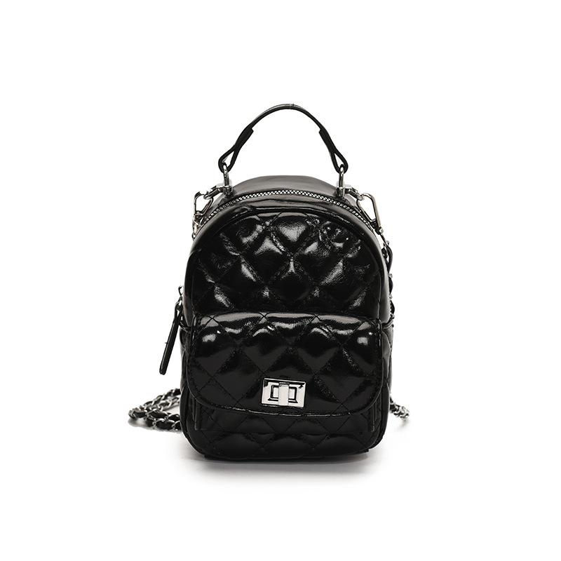 

Ретро Ниша Тренд Мини Рюкзак Женский Бриллиантовый Цепь Повседневный Маленький Рюкзак чёрный